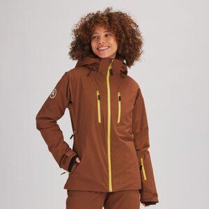 Powder Ridge Stretch Insulated Ski Jacket Brown
